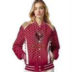 customized boston college eagles hexagon grid maroon varsity jacket best selling.webp