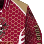 customized boston college eagles hexagon grid maroon varsity jacket best selling.webp