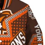 customized bowling green falcons star burst orange varsity jacket best selling.webp