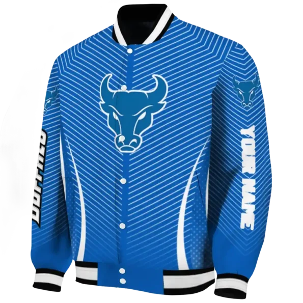 customized buffalo bulls chevron arrow royal blue varsity jacket best selling.webp