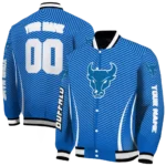 customized buffalo bulls chevron arrow royal blue varsity jacket best selling.webp