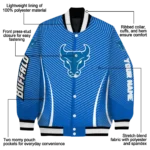customized buffalo bulls chevron arrow royal blue varsity jacket best selling.webp