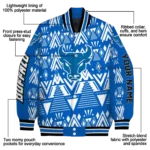 customized buffalo bulls pyramid shapes royal blue varsity jacket best selling.webp