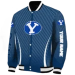 customized byu cougars chevron arrow blue varsity jacket best selling.webp