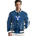 customized byu cougars chevron arrow blue varsity jacket best selling.webp