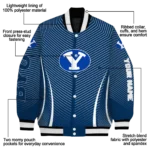 customized byu cougars chevron arrow blue varsity jacket best selling.webp