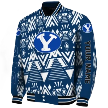 customized byu cougars pyramid shapes blue varsity jacket best selling.webp