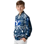 customized byu cougars pyramid shapes blue varsity jacket best selling.webp