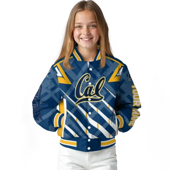customized california golden bears chevron angles blue varsity jacket top rated.webp