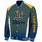 customized california golden bears hexagon grid blue varsity jacket best selling.webp