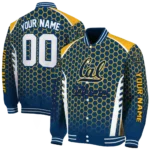customized california golden bears hexagon grid blue varsity jacket best selling.webp