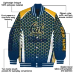 customized california golden bears hexagon grid blue varsity jacket best selling.webp