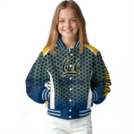 customized california golden bears hexagon grid blue varsity jacket best selling.webp
