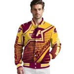 customized central michigan chippewas star burst maroon varsity jacket best selling.webp