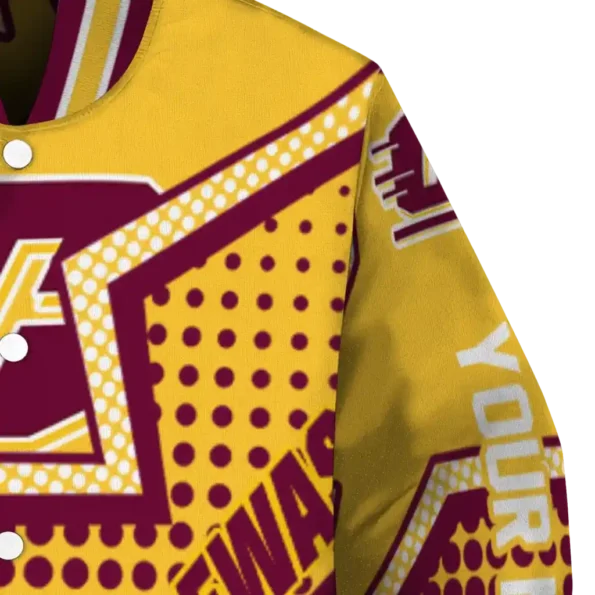 customized central michigan chippewas star burst maroon varsity jacket premium grade.webp