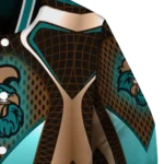 customized coastal carolina chanticleers mesh chest gold black varsity jacket best selling.webp