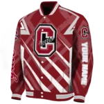 customized colgate raiders chevron angles maroon varsity jacket best selling.webp