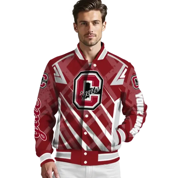 customized colgate raiders chevron angles maroon varsity jacket high quality.webp