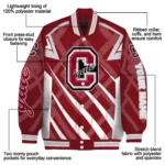 customized colgate raiders chevron angles maroon varsity jacket best selling.webp
