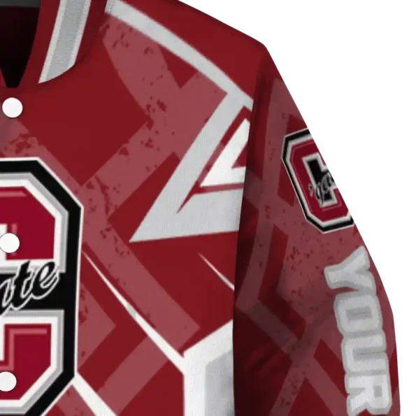 customized colgate raiders chevron angles maroon varsity jacket premium grade.webp