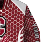customized colgate raiders hexagon grid maroon varsity jacket best selling.webp