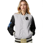 customized colorado buffaloes speckled arms gold gray varsity jacket best selling.webp