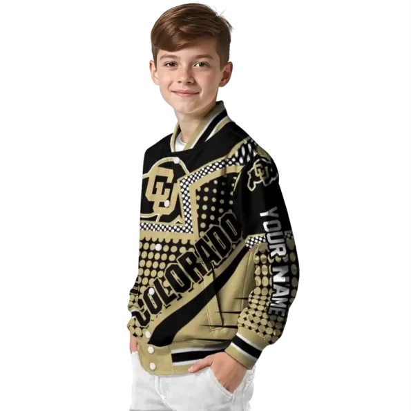 customized colorado buffaloes star burst gold varsity jacket trendy.webp