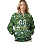 customized colorado state rams pyramid shapes green varsity jacket best selling.webp