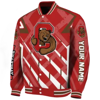 customized cornell big red chevron angles red varsity jacket best selling.webp