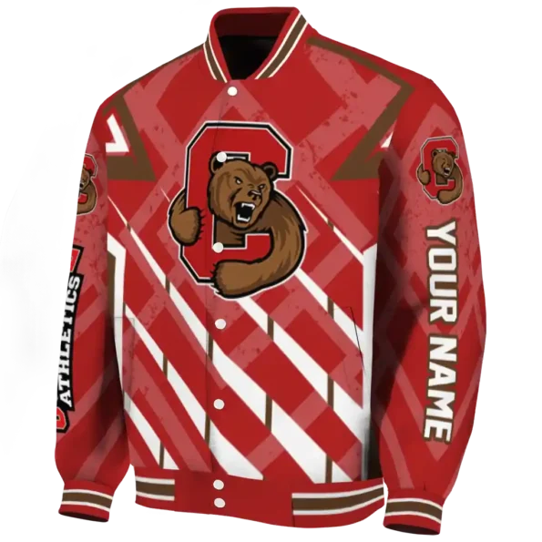 customized cornell big red chevron angles red varsity jacket best selling.webp