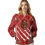 customized cornell big red chevron angles red varsity jacket best selling.webp