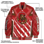 customized cornell big red chevron angles red varsity jacket best selling.webp