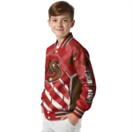 customized cornell big red chevron angles red varsity jacket best selling.webp