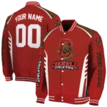 customized cornell big red hexagon grid red varsity jacket best selling.webp