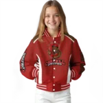 customized cornell big red hexagon grid red varsity jacket best selling.webp
