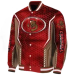 customized cornell big red power plate red varsity jacket best selling.webp