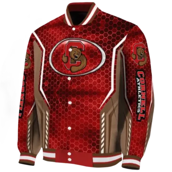 customized cornell big red power plate red varsity jacket best selling.webp