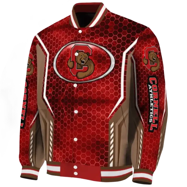 customized cornell big red power plate red varsity jacket best selling.webp