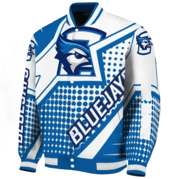 customized creighton bluejays star burst blue varsity jacket best selling.webp