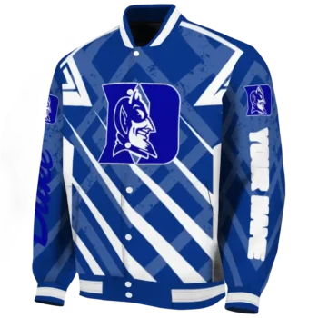 customized duke blue devils chevron angles blue varsity jacket best selling.webp