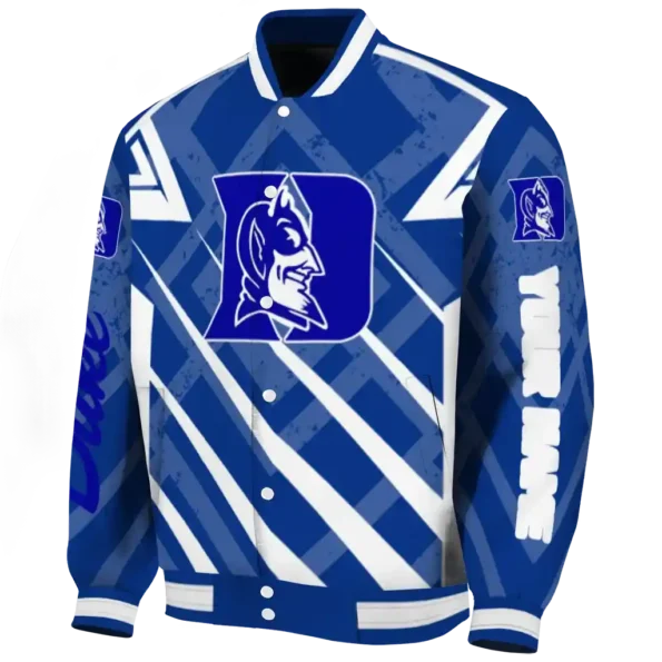 customized duke blue devils chevron angles blue varsity jacket best selling.webp