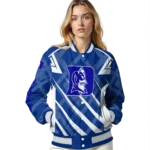 customized duke blue devils chevron angles blue varsity jacket best selling.webp