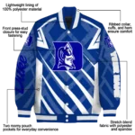 customized duke blue devils chevron angles blue varsity jacket best selling.webp