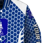 customized duke blue devils hexagon grid blue varsity jacket best selling.webp