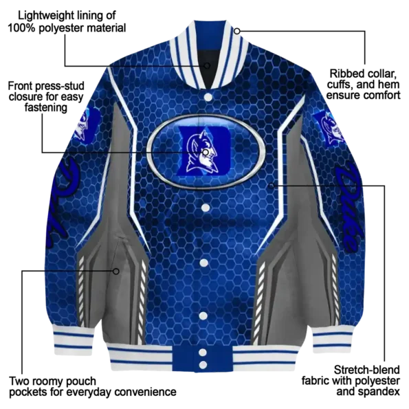 customized duke blue devils power plate blue varsity jacket new arrival.webp