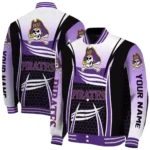customized east carolina pirates mesh effect purple black varsity jacket best selling.webp