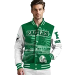 customized eastern michigan eagles ferris arena green white varsity jacket best selling.webp