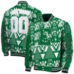 customized eastern michigan eagles pyramid shapes green varsity jacket best selling.webp