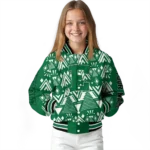 customized eastern michigan eagles pyramid shapes green varsity jacket best selling.webp