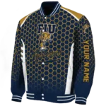 customized fiu panthers hexagon grid blue varsity jacket best selling.webp